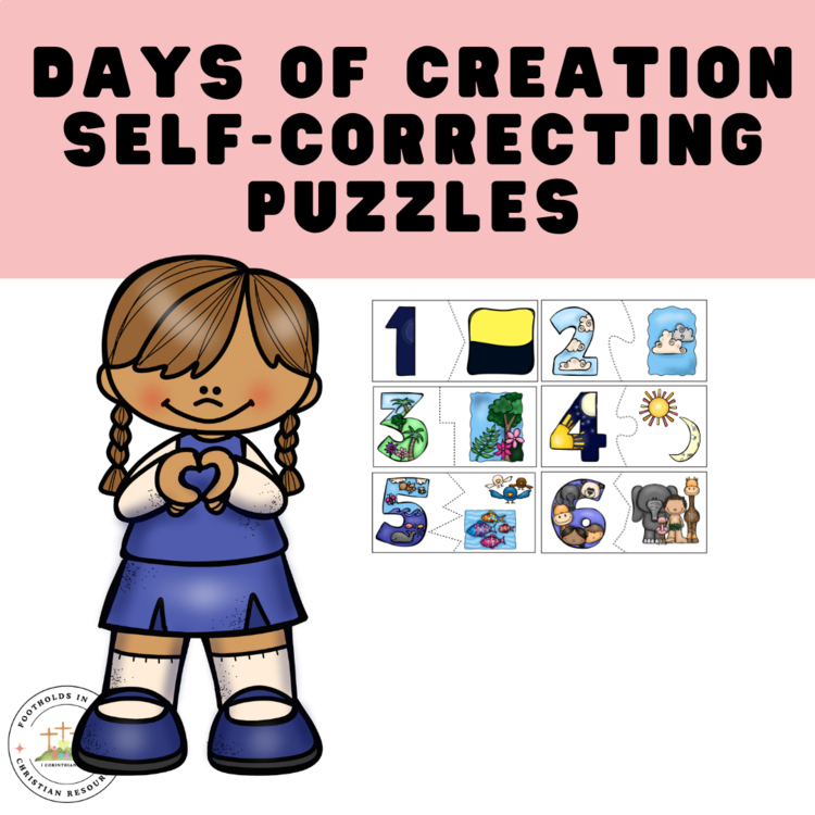 Creation Story Matching Game + Discussion Questions | Bible Activity