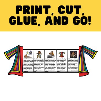 Joseph’s Colorful Coat Retelling Craft | Bible Story Activity, image 2