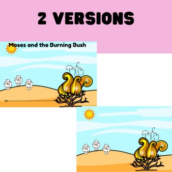 Moses and the Burning Bush Movable Craft | Bible Story Activity, image 3