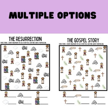 Resurrection Activity Pack | Easter Bible Worksheets & Mazes | He Is Risen, image 2