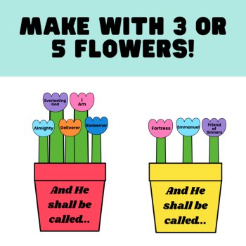 Names of God Flower Craft – Hands-On Bible Activity for Kids, image 2