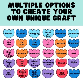 Names of God Flower Craft – Hands-On Bible Activity for Kids, image 3