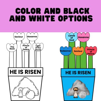 He Is Risen Flower Craft | Easter Bible Activity, image 4