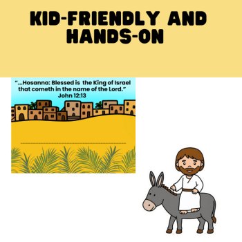 Palm Sunday Easter Week Craft for Sunday School, Homeschool, Christian School, image 3