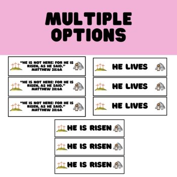 He Is Risen Easter Craft for Kids –Resurrection Day Easter Bracelet, image 2