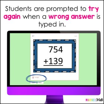 3 Digit Addition with Regrouping #4 - Digital Coloring Activity - Google Forms, image 4