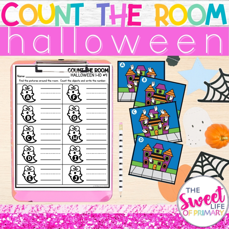 Halloween Count the Room 1-10 and 11-20