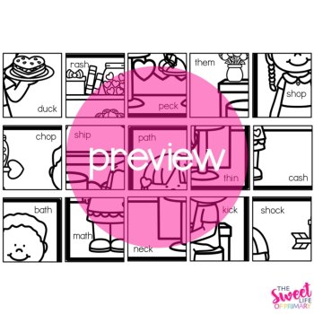 Valentine's Day Mystery Picture Puzzles Phonics Worksheets, image 4