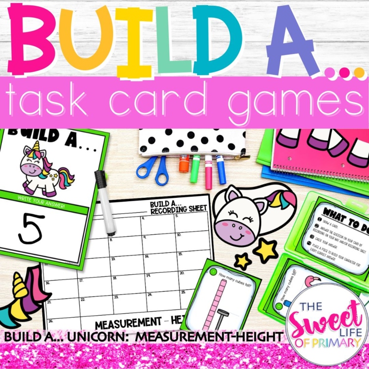 Measurement Task Card Game | Height