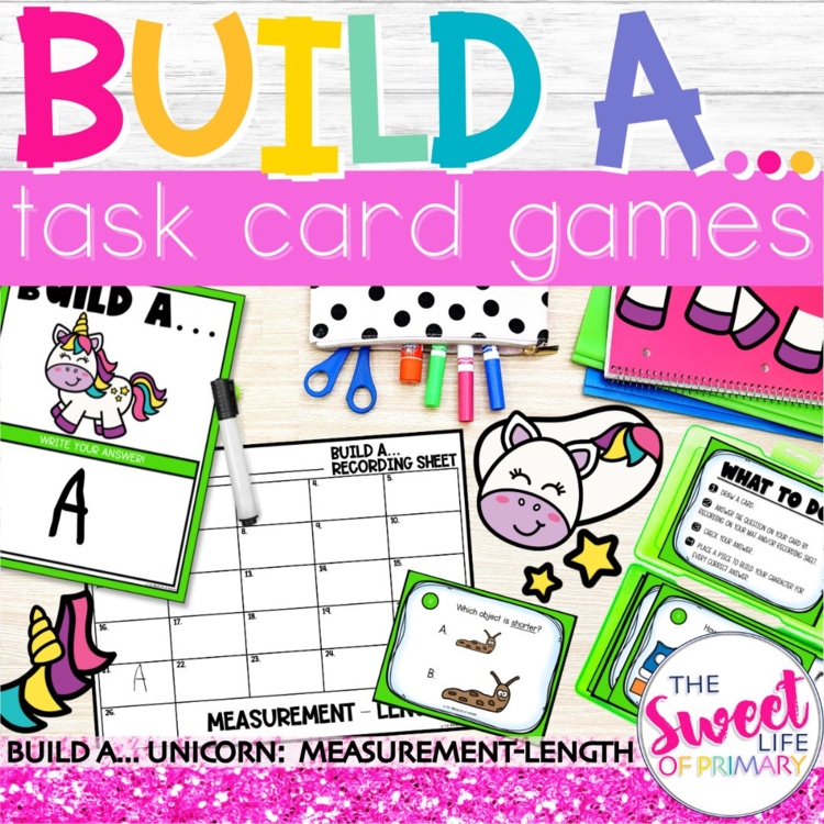Measurement Task Card Game | Length