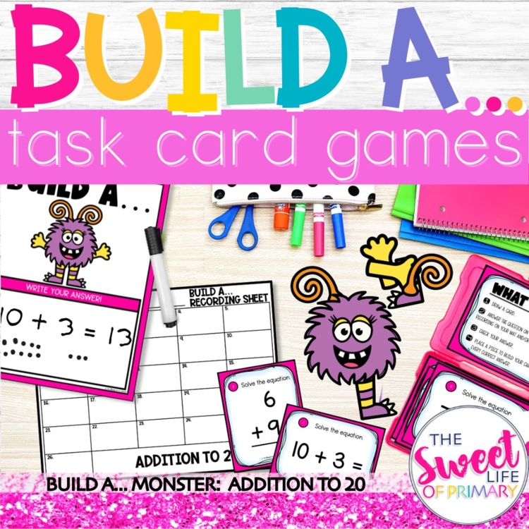 Addition to 20 Task Card Game