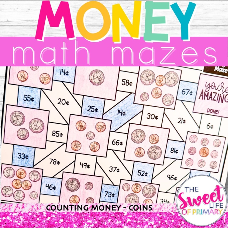 Money Math Mazes | Counting Coins