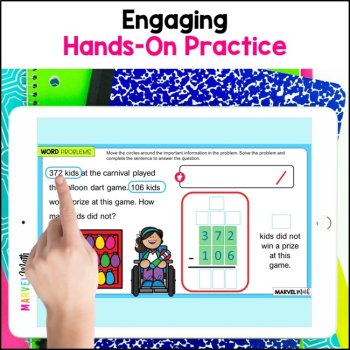 3 Digit Subtraction with Regrouping #7 - Google Slides - Word Problems, image 3