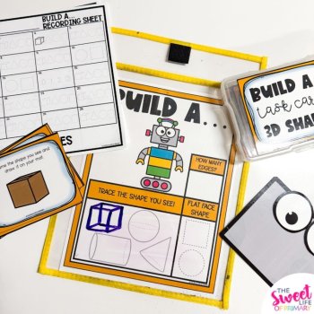 3D Shapes Task Card Game, image 2