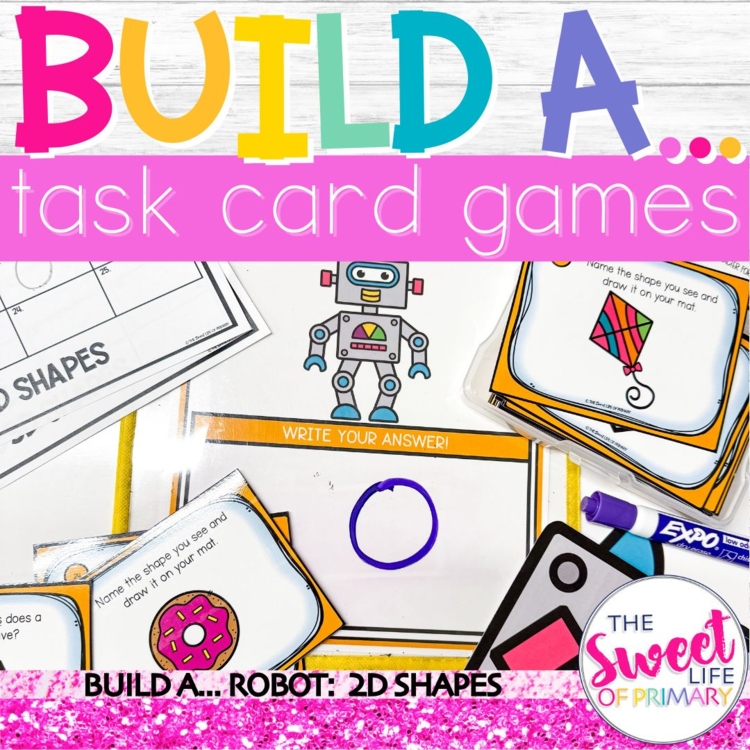 2D Shapes Task Card Game