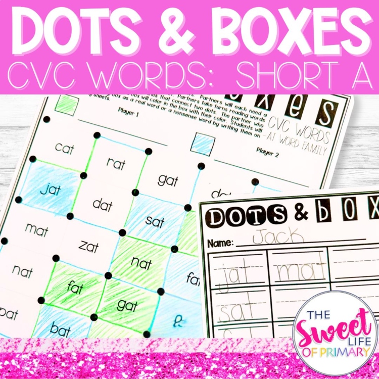 CVC Short A Dots & Boxes