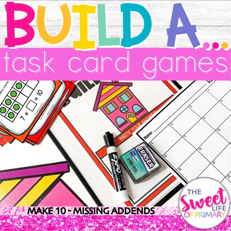 Make 10 Task Card Game | Missing Addends