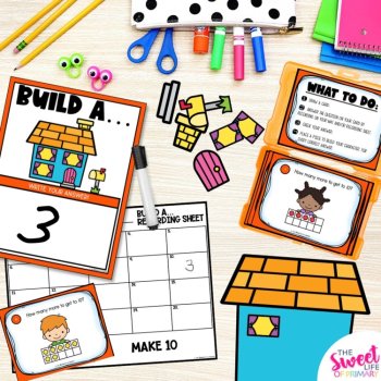 Make 10 Task Card Game | Fill in Ten Frames, image 2
