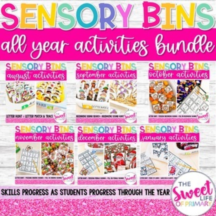 Sensory Bins | All Year Bundle