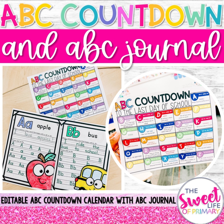 Editable ABC Countdown to Summer with ABC Journal