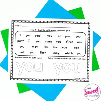 Sight Word Practice Worksheets FREEBIE!, image 3