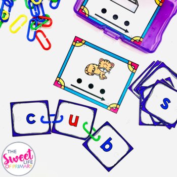 CVC Segmenting & Blending Task Cards | Short u, image 2