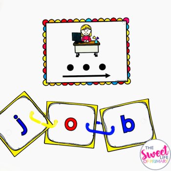 CVC Segmenting & Blending Task Cards | Short o, image 3