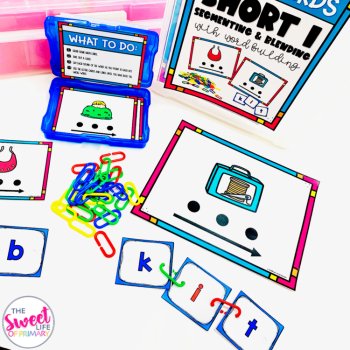 CVC Segmenting & Blending Task Cards | Short i, image 2