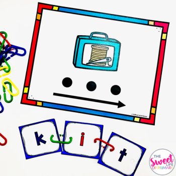 CVC Segmenting & Blending Task Cards | Short i, image 4