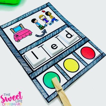 Phoneme Substitution Build and Clip Task Cards, image 3