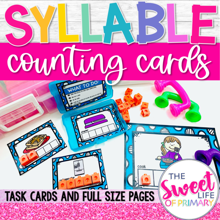 Syllable Counting Task Cards