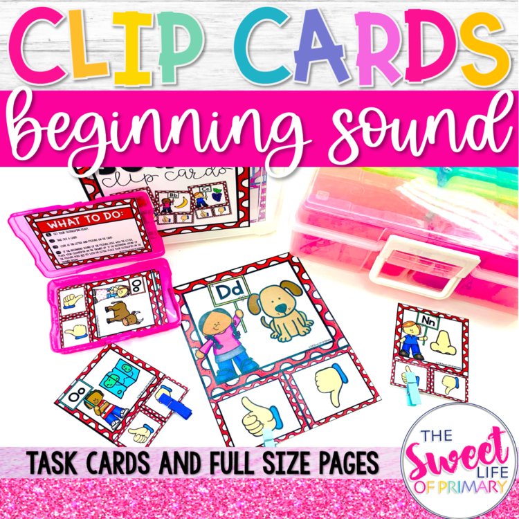 Beginning Sound Clip Cards