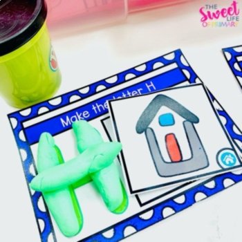 Alphabet Play Doh Task Cards Bundle Set, image 3