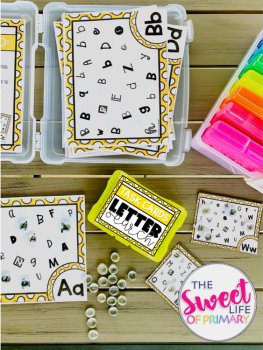 Alphabet Letter Search Task Cards, image 2