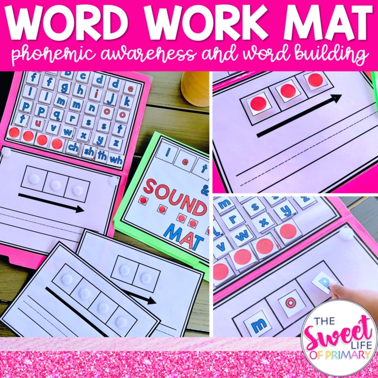 Word Work Mat | Elkonin Boxes With Letters