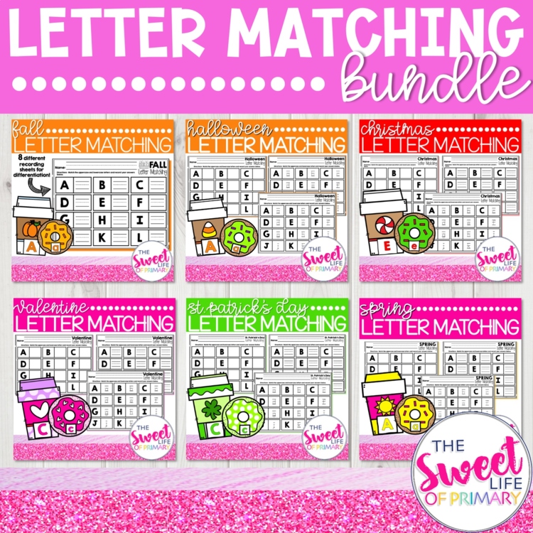 Letter Matching Activity BUNDLE!