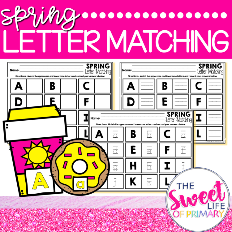 Spring Letter Matching Activity