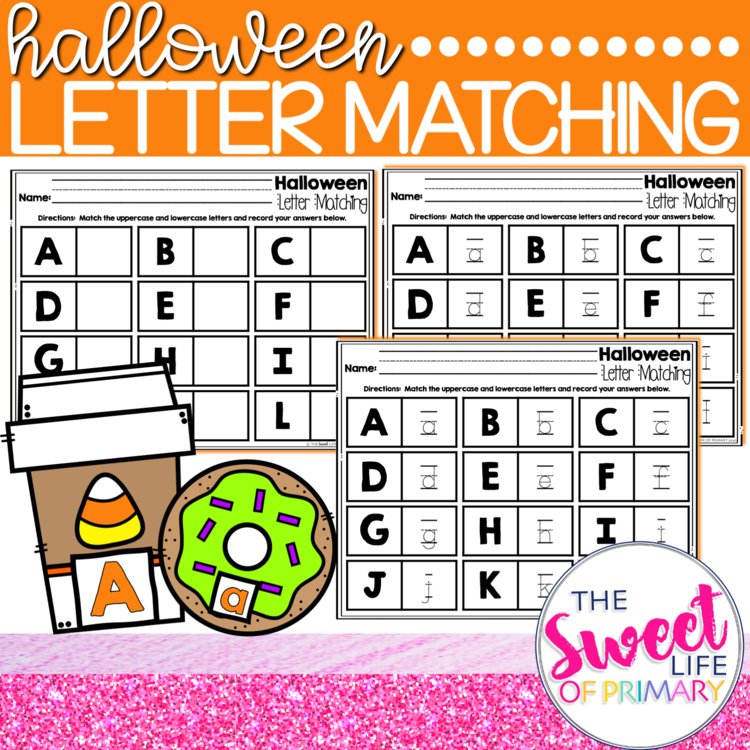 Halloween Letter Matching Activity
