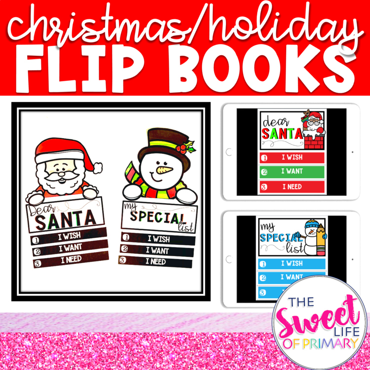 Christmas/Holiday Flip Book | Paper and Digital Versions