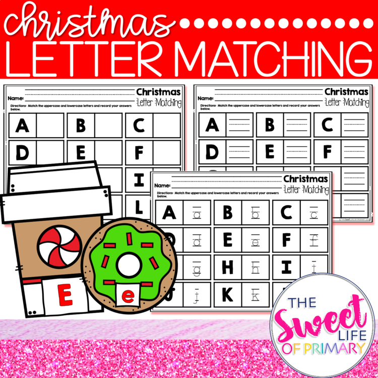 Christmas Letter Matching Activity