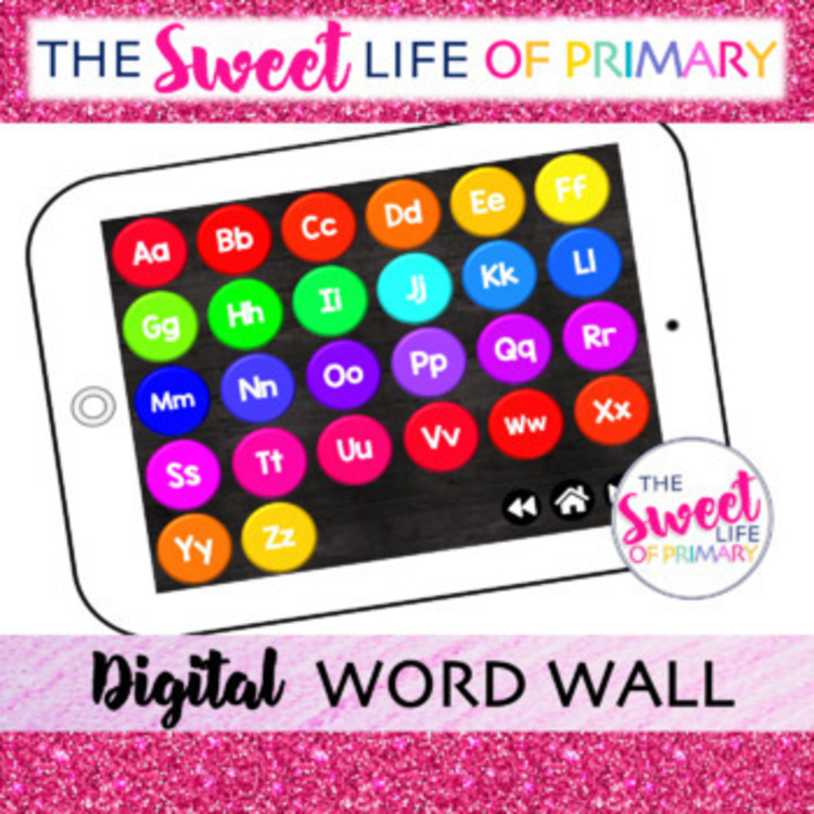Digital Word Wall | Editable Portable Word Wall