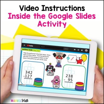 3 Digit Subtraction with Regrouping #6 - Google Slides - Subtraction Circus, image 2