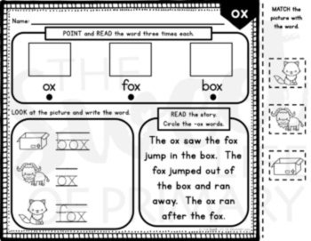 Short o CVC Word Family Phonics Mats | Digital & Printable, image 4