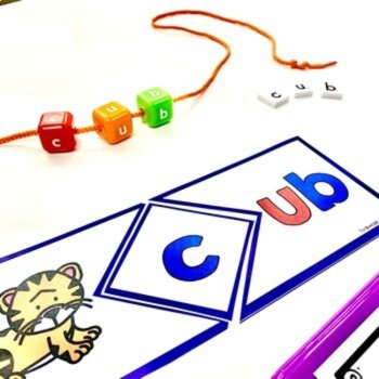 Complete Short Vowel CVC Word Family Center Activity BUNDLE!, image 3