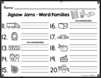 Complete Short Vowel CVC Word Family Center Activity BUNDLE!, image 4