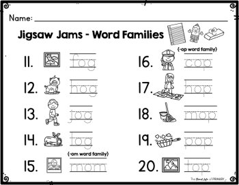 Short o CVC Word Family Center Activity, image 3