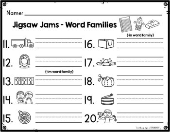 Short i CVC Word Family Center Activity, image 3