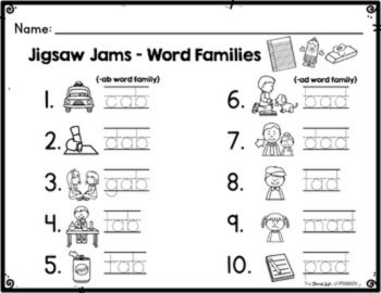 Short a CVC Word Family Center Activity, image 3