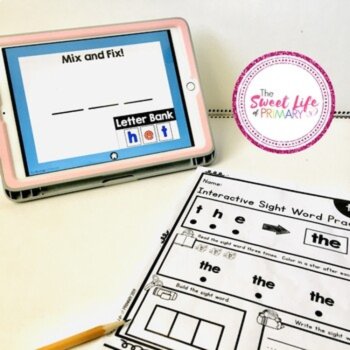 Interactive Sight Word Practice - Unit 1 Kindergarten Edition, image 2