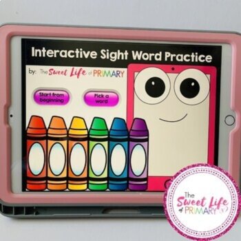 Interactive Sight Word Practice - Unit 1 Kindergarten Edition, image 3